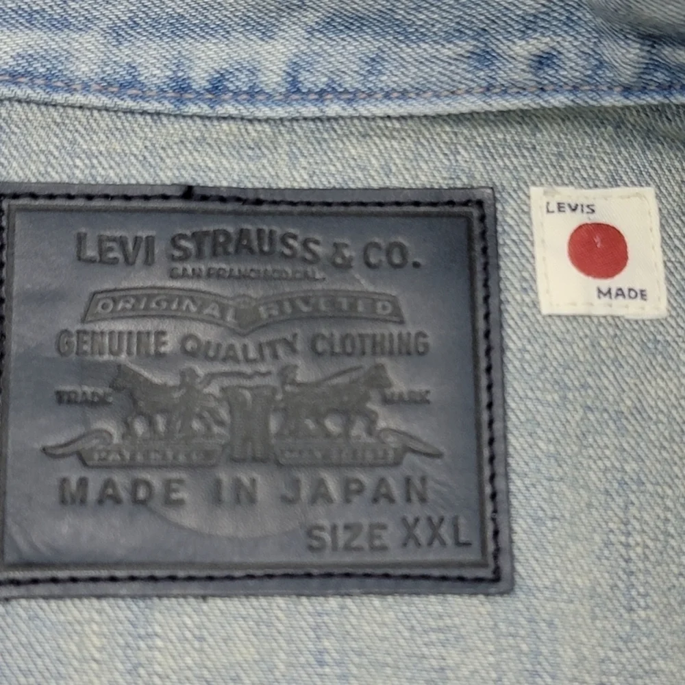 Levi’s Japanese Denim Utility Trucker Jacket Mens XXL Made In Japan A71500003 - Picture 3 of 13